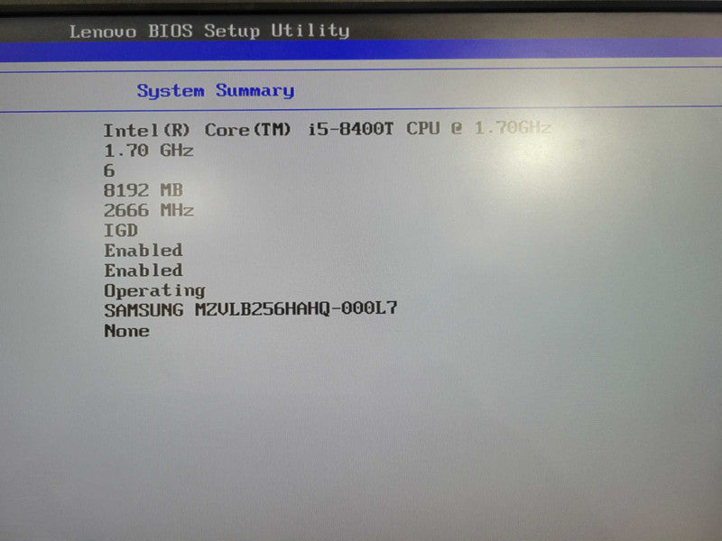 Lenovo ThinkCentre M720q, i5-8400T 1.70GHz 6Core, 8GB DDR4, 256NVMe !