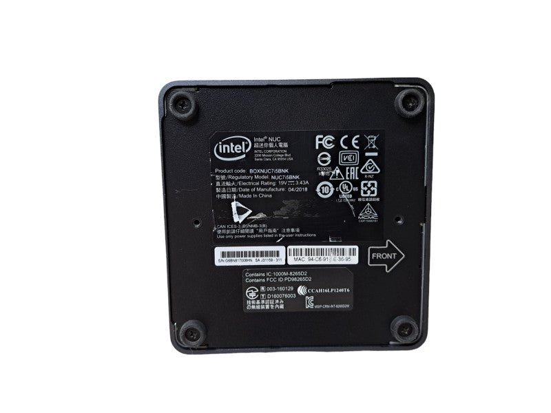 INTEL Nuc Mini PC NUC7I5BNK | CORE I5-7260U @ 2.20GHz, 8GB DDR4,128GB M.2