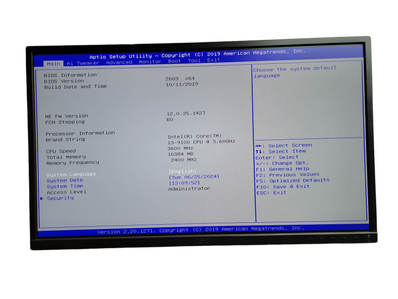 CUSTOM PC Intel i3 - 9100 CPU @ 3.60GHz 16GB DDR4 Ram Î¸