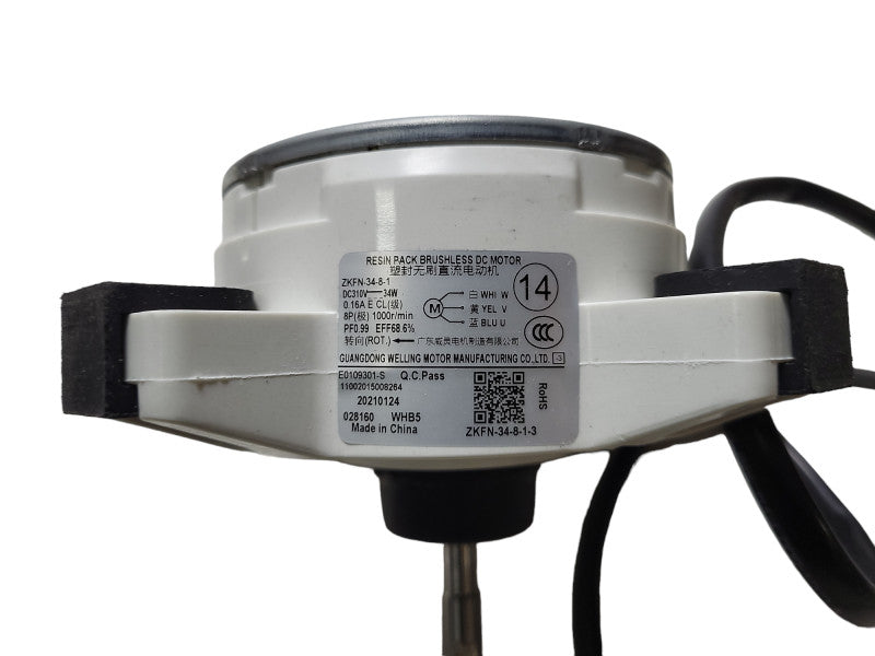 DC Brushless Motor ZKFN-34-8-1 For HVAC Mini Split Unit 1000 RPM 310V 34W $