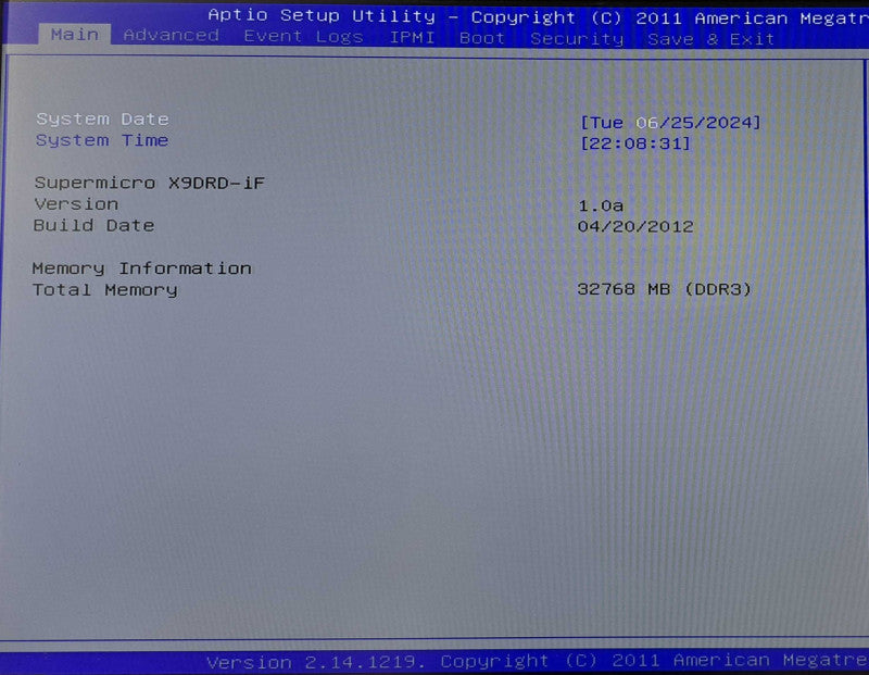 SuperMicro 813-4 Server 4x3.5\\" 1U, X9DRD-iF, 2x E5-2620 @ 2.00GHz, 32GB DDR3