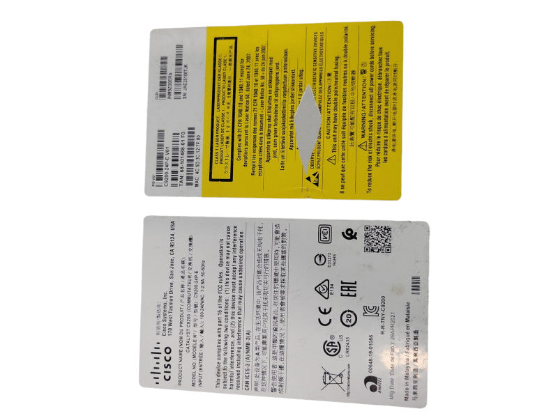 CISCO C9200-24P-E V01 Catalyst 9200 24 Poe+ Q%