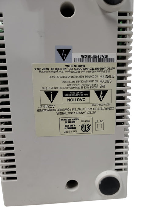 Altec Lansing Subwoofer ACS45.2 Multimedia Computer Speaker