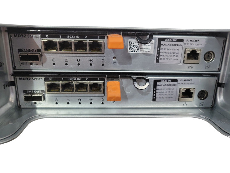 Dell PowerVault MD3220i Storage Array 24x 2.5\\" 2x MD32 Series Ctrl, 2x PSU !