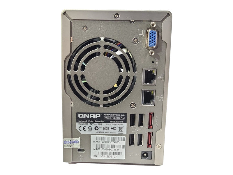 QNAP VIOSTOR VS-2012 Pro Network Video Recorder 2-Bay, No Caddies, READ