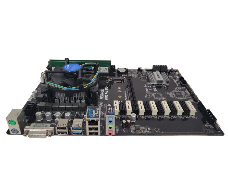 Intel Pentium G4400 | ASRock H110 Pro BTC+ | 8GB RAM | M.2 | I/O Plate %