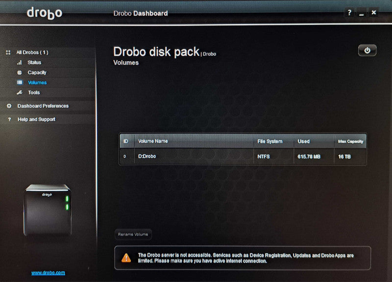 Drobo DRO4D-D | 4-Bay DAS Storage Array | 2x 8TB HDD\\'s
