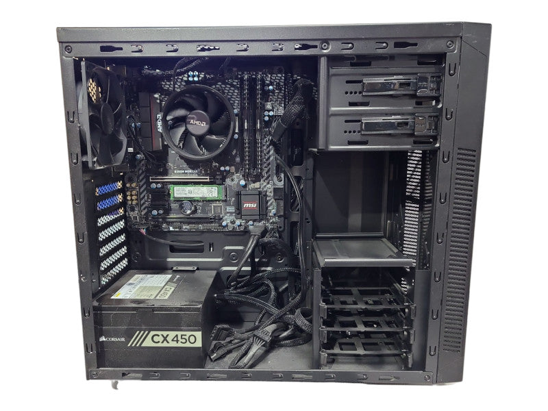 Custom PC/MSI B350M-MORTAR, AMD Ryzen 5 2400G, 8GB DDR4, 256GB NVMe