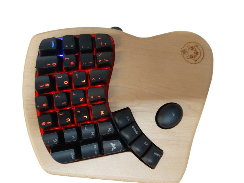 Keyboardio LED Keyboard Model: 01-Q Split Ergonomic Keyboard  =
