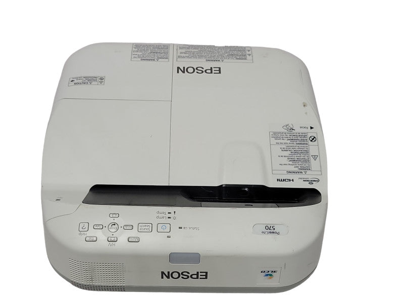 Epson PowerLite 570 XGA 3LCD Projector 849 Lamp Hours, No Remote _
