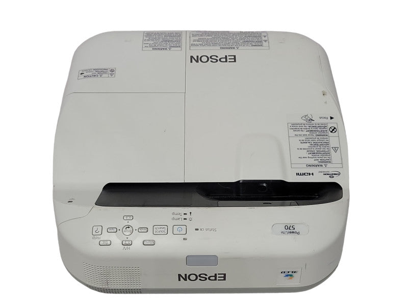 Epson PowerLite 570 XGA 3LCD Projector 849 Lamp Hours, No Remote _