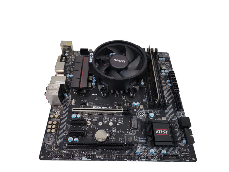 AMD Ryzen 5 2400G | MSI B350M MORTAR | 8GB RAM | M.2 | I/O plate %