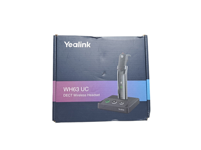 Yealink WH63 UC Wireless DECT Headset, Single Ear (Mono) Office Headset
