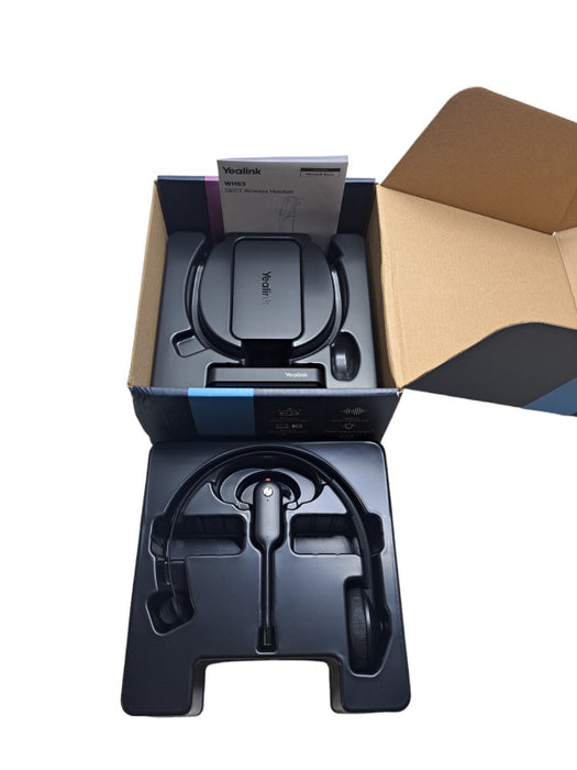 Yealink WH63 UC Wireless DECT Headset, Single Ear (Mono) Office Headset