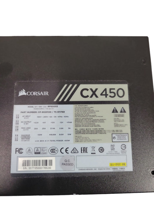 Corsair CX450 - 450W Non-Modular Desktop PSU %