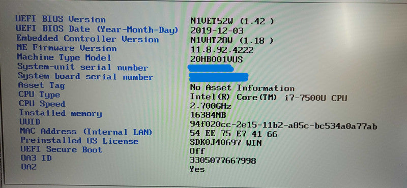 Lenovo ThinkPad P51s| i7-7500U| 16GB DDR4| M520|  NO SSD  Î² BudLap