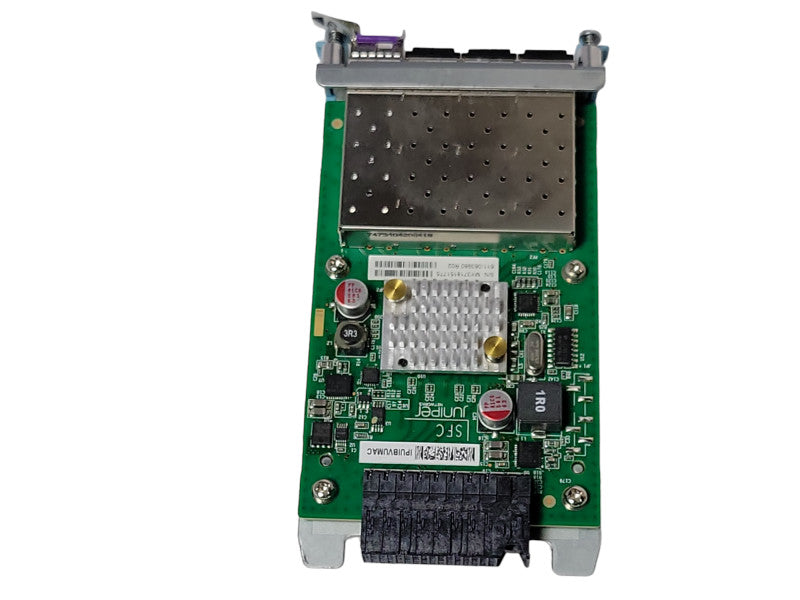 Juniper IPUIBVUMAC 611-063980 R02 4 Port 1/10 Gigabit SFP+ Uplink Module _