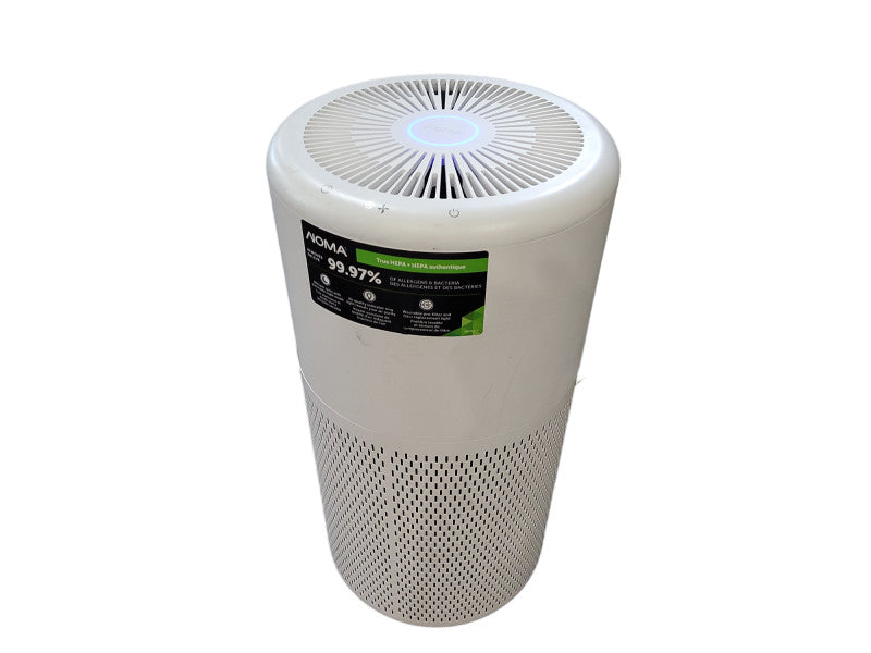 NOMA True HEPA Large Air Purifier with Ionizer & Washable Filter Removes Allergens & Odours, White, Large Room $