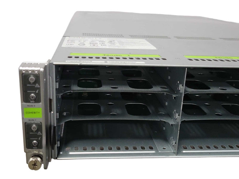 Cohesity C4600-SFP-4 4-Node Chassis with 4x Node servers and 2x PSU, READ _