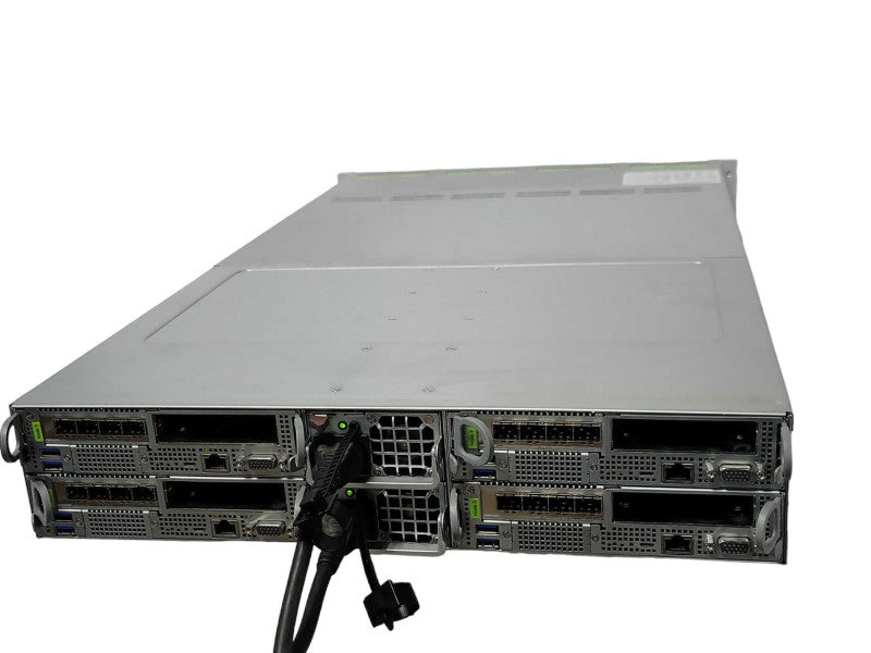 Cohesity C4600-SFP-4 4-Node Chassis with 4x Node servers and 2x PSU, READ _