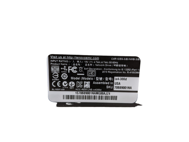 Lenovo ix4-300d | 4-bay NAS | No HDD Included