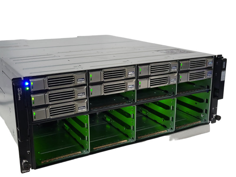 Dell Equallogic PS6100 Storage, 24x 3.5\\" bays, 9x 3TB HDDs 2x Type 11 2x PSU _