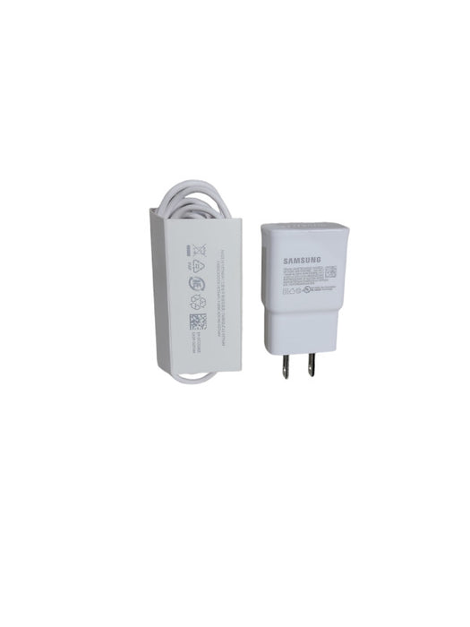 Geenuine Original Samsung EP-TA200 Fast Charge Travel Charger USB-C Cable Q