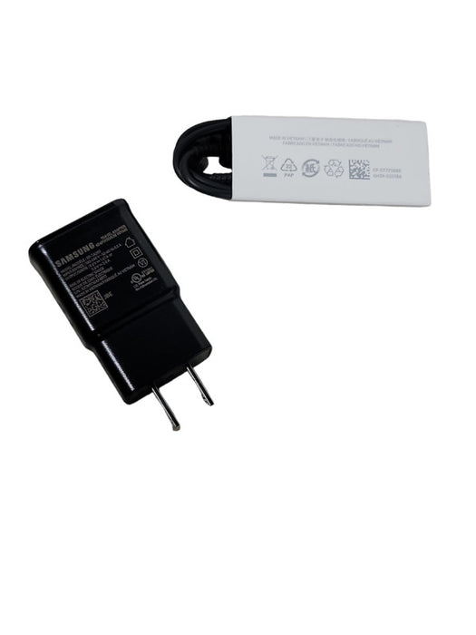 Original Genuine Samsung EP-TA200 Fast Charge Travel Charger with USB-C cable Q