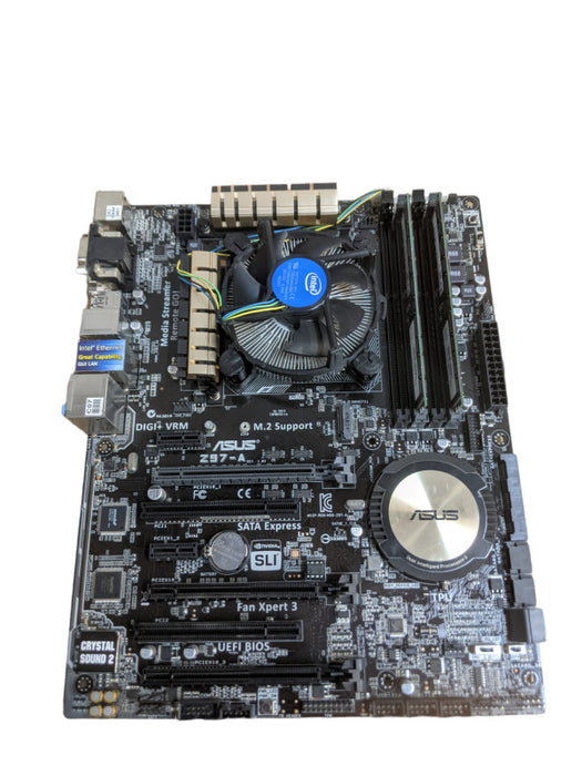 Asus Z97-A Motherboard | Core i5-4690K @ 3.50GHz | 16GB DDR3 | Includes I/O