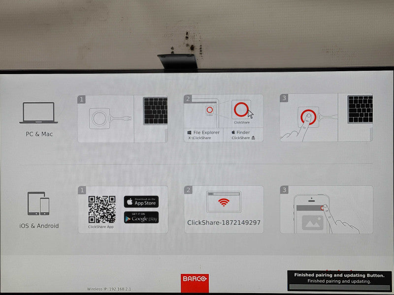 Barco ClickShare CSE-200 Wireless Presentation System w/ 2x Button Adapter