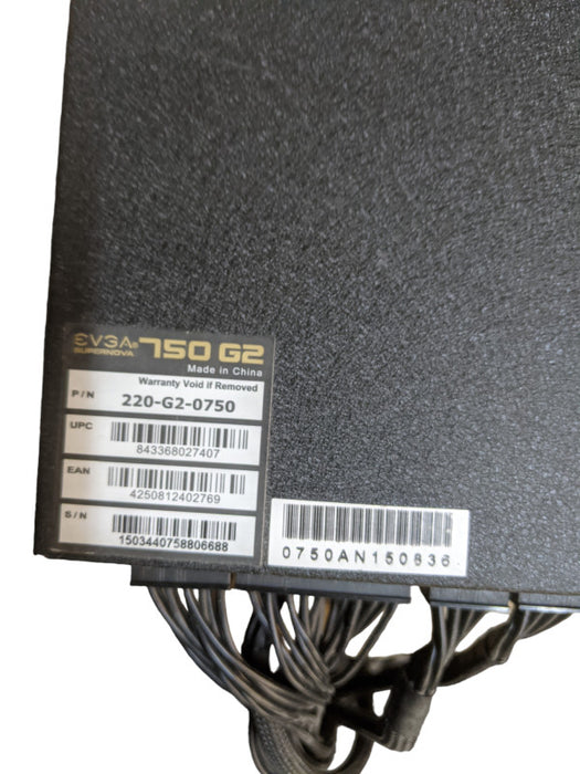 EVGA Supernova 750 G2 Modular Power Supply | 80 plus Gold | 220-G2-0750