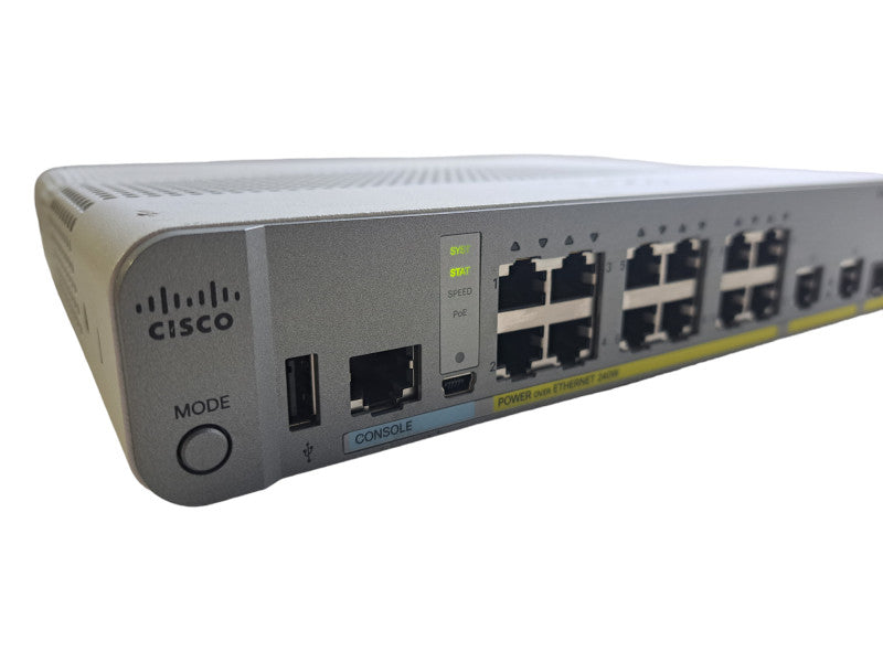 Cisco WS-C3560CX-12PC-S | 12-Port Gigabit PoE+ 240W Silent Switch | 2x SFP