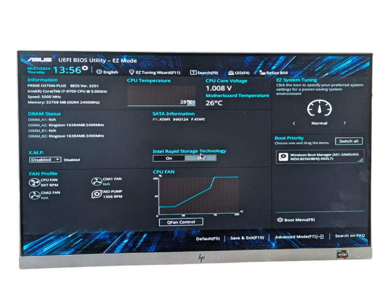 Custom PC | Asus PRIME H370M-Plus, i7-9700 @3.0GHz 8C, 32GB DDR4, 256GB NVMe -