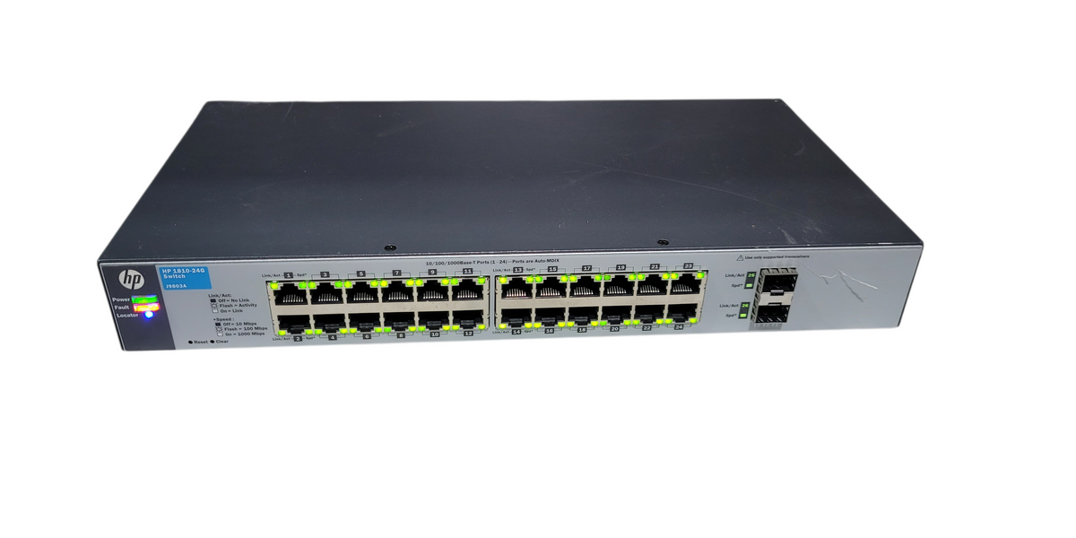 ルーター・ネットワーク機器 HP 1810-24G Switch J9803A Amazon.com: HP 1810-24G v2 Gigabit SFP Rack-Mountable Switch