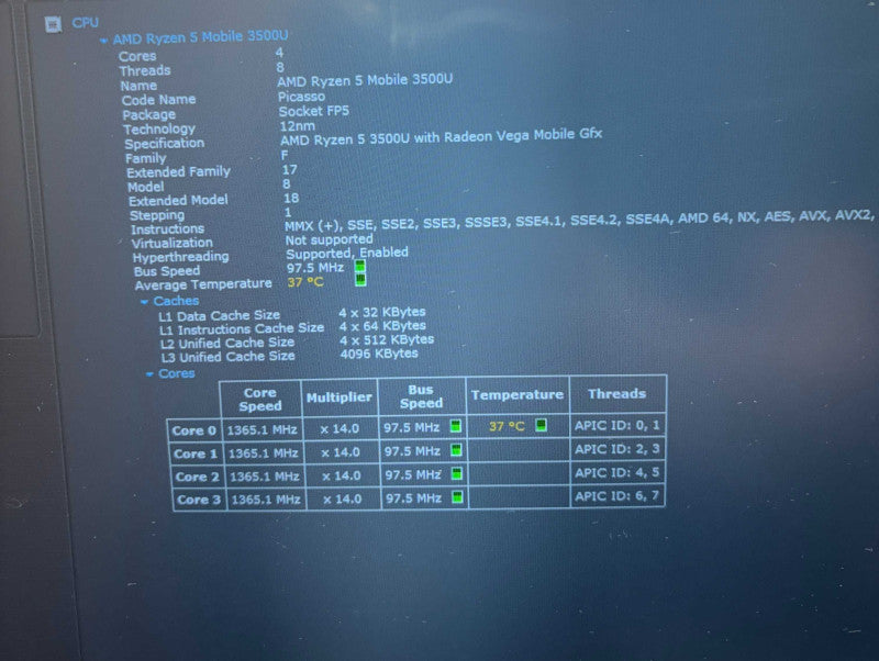 HP ProBook 455R G6 Ryzen 5-3500U Vega 8 GPU 16GB 512SSD Missing \\"E\\" Key READ!  Lap200