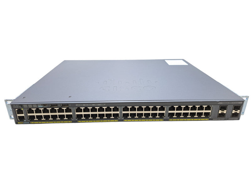 Cisco WS-C2960X-48LPS-L | 48-Port Gigabit PoE+ 370W Switch | 4x SFP