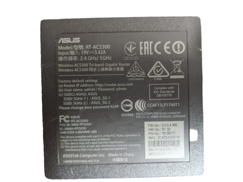 Asus RT-AC5300 Wireless Tri-Band Gigabit Router
