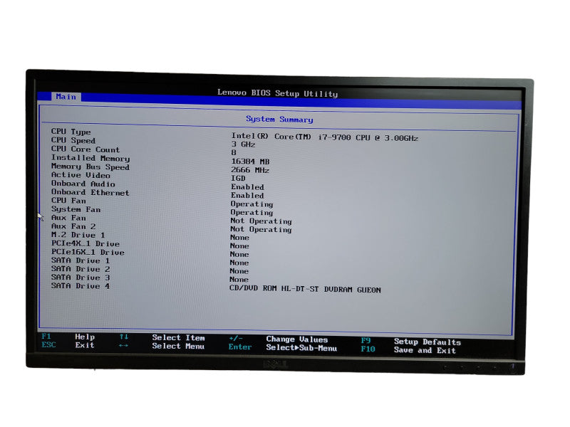 Lenovo ThinkStation P330 i7 - 9700 CPU @ 3.00GHz 16GB DDR4 Ram  Î¸