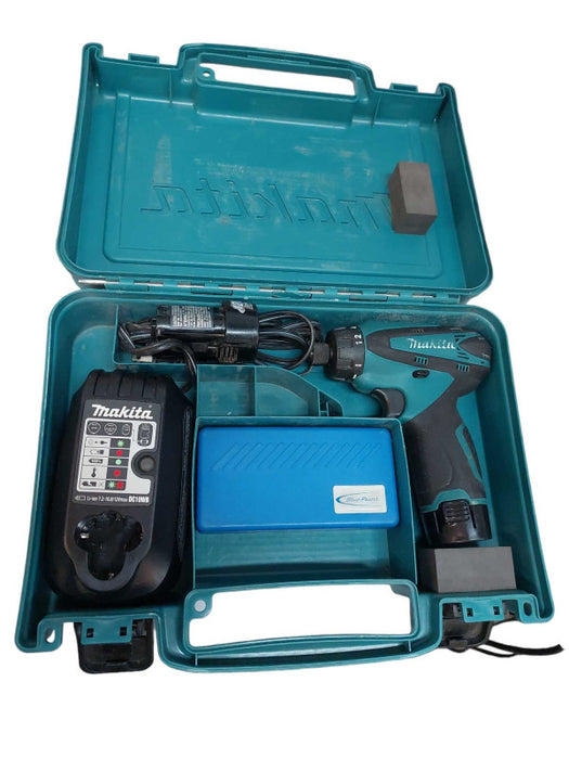 Makita FD01 Cordless Driver Drill in Case with Charger & Extra Battery BL1014 =