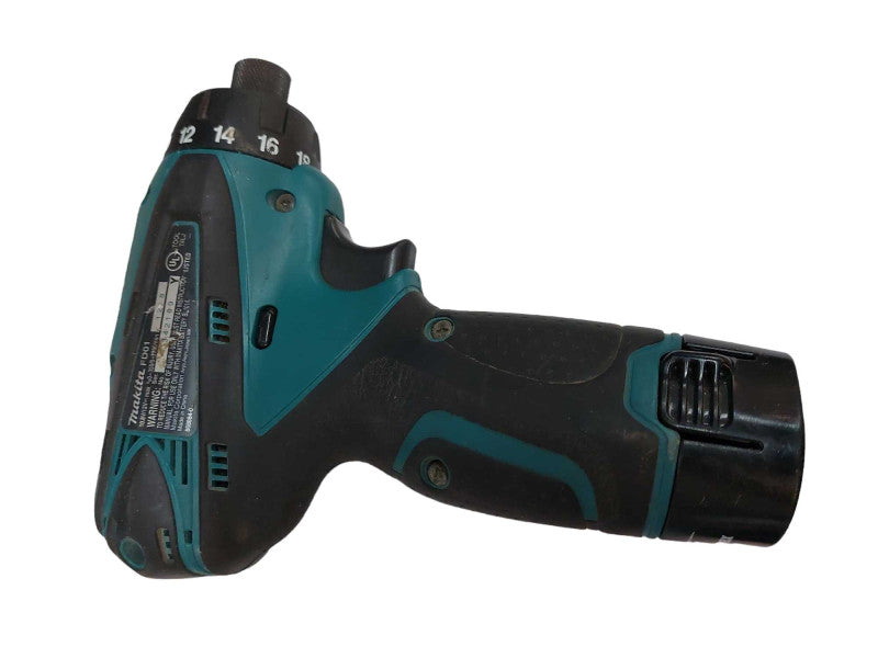 Makita FD01 Cordless Driver Drill in Case with Charger & Extra Battery BL1014 =