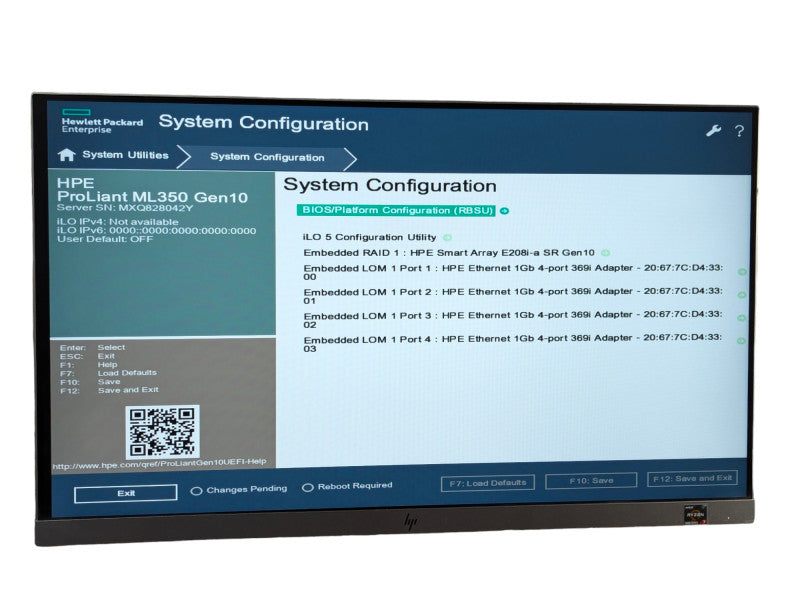 HPE ML350 Gen10 2x Xeon Silver 4110 @ 2.10Ghz 128GB RAM , E208i-a SR RAID -
