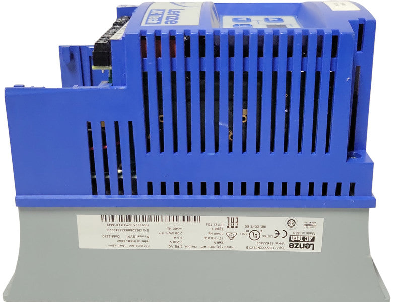 Lenze AC Tech ESV222N02YXB Variable Frequency Drive 3HP, READ _
