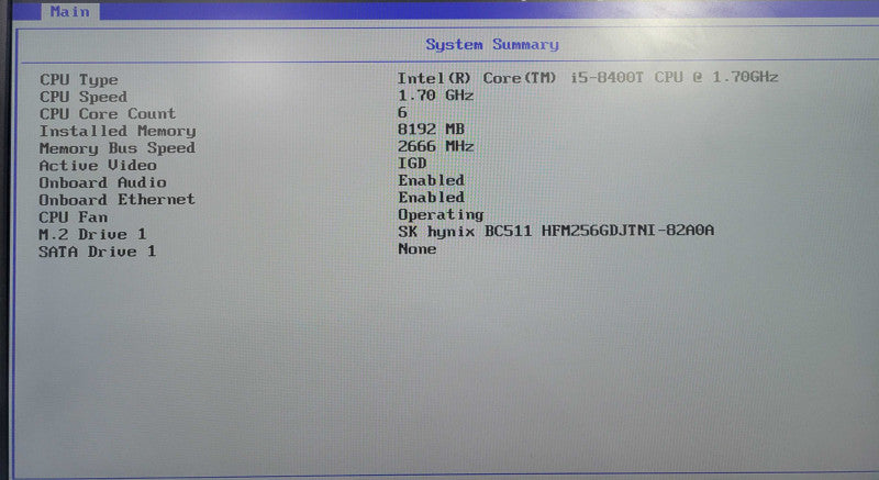 Lenovo ThinkCentre M720q, i5-8400T 1.70GHz 6Core, 8GB DDR4, 256NVMe !