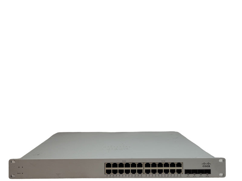 CISCO Meraki MS220-24P 24 Port Cloud Managed Switch with Rack Ears Unclaimed  Q%