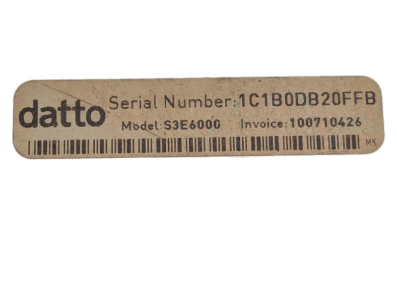 DATTO S3E6000 2x Xeon E5-2620 v3 @ 2.40Ghz , 32GB RAM  -