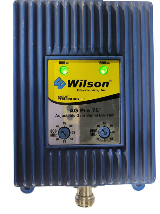 wilson AG Pro 75 Adjustable Gain Signal Booster 271265 800/1900 MHz, READ _