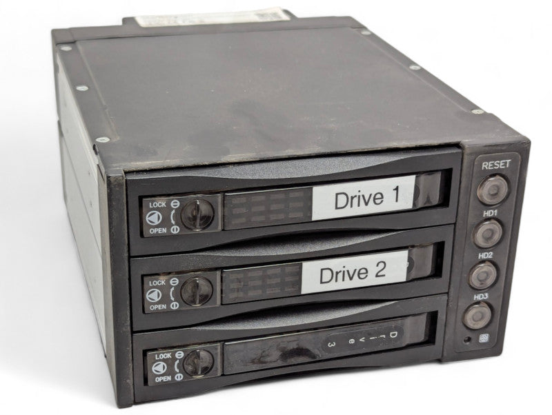 StarTech 3 drive 3.5 inch removable SAS SATA BackPlane with mini SAS cable  Q-