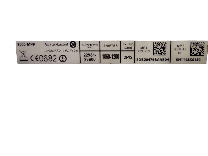 ALCATEL-LUCENT 9500-MPR ODU RADIO 3DB20476BAAB04 22981-23600 READ _