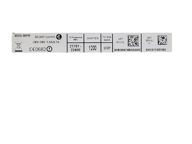 ALCATEL-LUCENT 9500-MPR ODU RADIO 3DB20474BDAA02 21781-22400  _
