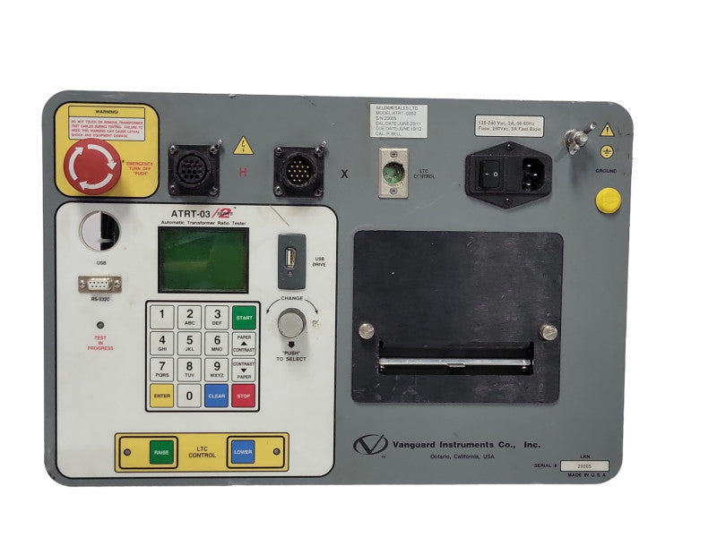 Vanguard instruments ATRT-03 series 2 Automatic Transformer Ratio Tester, SEE _